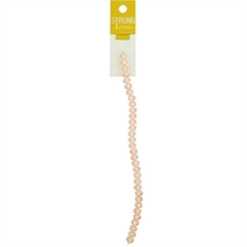 AussieSuperStore Jewellery Making Supplies Square Facet Pale Pink Strung Beads Square Facet Pale Pink Strung Beads | Jewellery Making Beads | Jewellery Making Supplies 9323823204921 BBS19017
